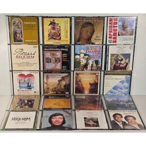 Classical & Sacred Choral CD Lot Gregorian Chant Mozart Handel Byrd Placido